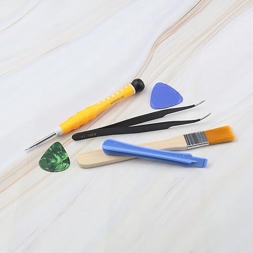 Miniatura 7 de Juego de destornilladores cruzados, herramientas de apertura, kits de reparación para controlador DualSense 5 PS5 con cepillo de limpieza Palanca