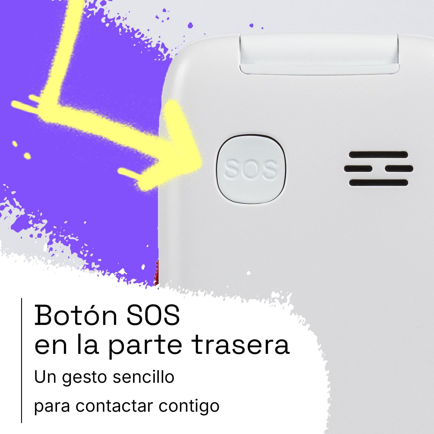 SPC Wild Star - Móvil para niños con GPS, botón SOS, sin Internet, Blanco | Compatible con SPC Circles para conocer ubicación y gestionar contactos, Bluetooth, 4G, cámara frontal y selfie