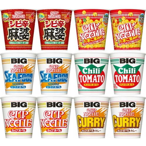 Amazon.co.jp: カップヌードル BIG 6種 12食セット 定番ビッグ 4