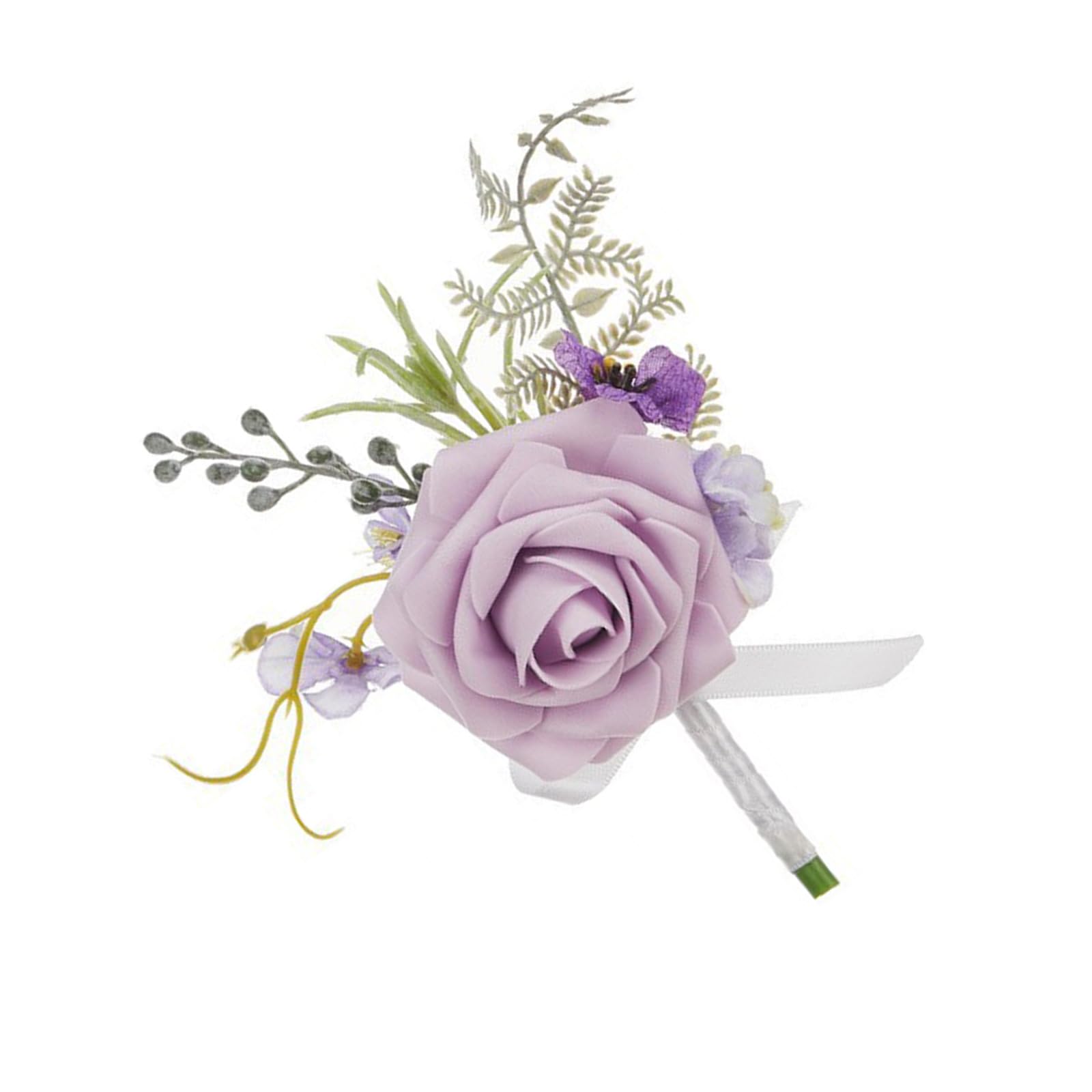 alloneslife Corsage Boutonniere Soft Corsage Flower Artificial Flower Boutonnieres for Bridal & Banquets Artificial Elegant Bridesmaid