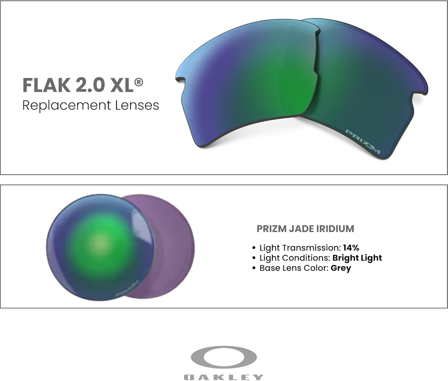 OAKLEY Authentic Flak 2.0 XL OO9188 Polarized REPLACEMENT Lenses +BUNDLE Bag+ Bundle Microfiber Pouch -FRAMES NOT INCLUDED