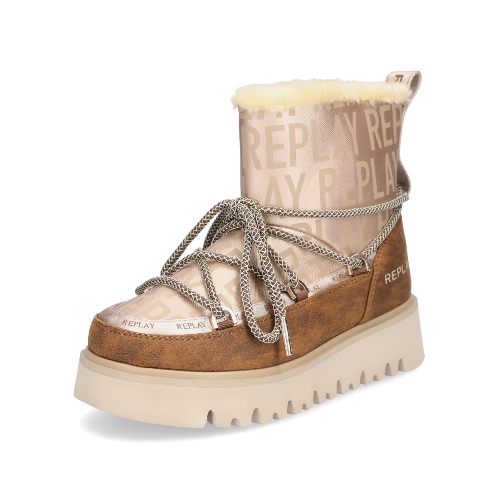 Replay Women's GWF2H Fashion Boots, 012 Brown, 39 EU, 012 Brown, 7 UK