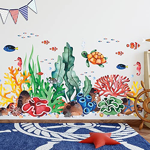 Vinilo decorativo removible 3D Océano 12x18 pulgadas miniatura 5