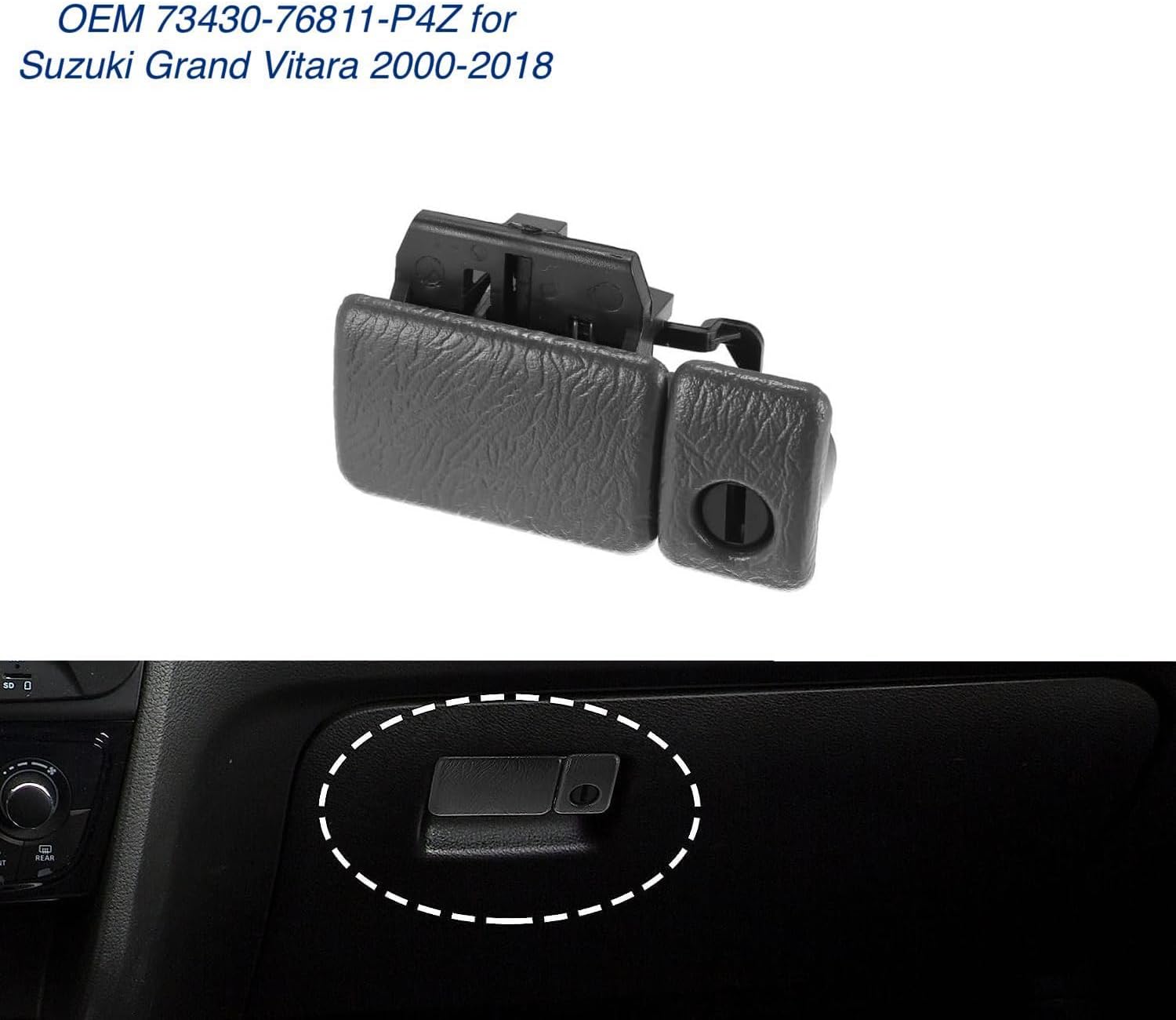Glove Box Latch Handle Replace 73430-76811-P4Z for Suzuki Grand Vitara 2000-2018 Car Interior Accessories
