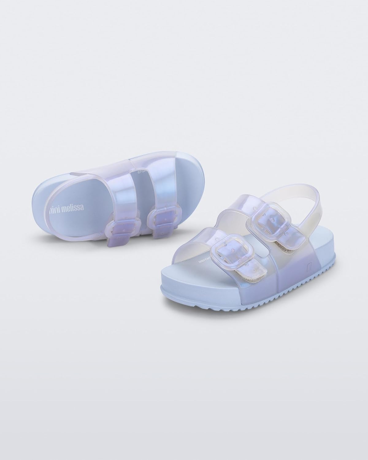 mini melissa Cozy Jelly Sandals for Toddlers & Little Kids - Summer Sandal w/Adjustable Back Strap, Jelly Shoes for Girls & Boys