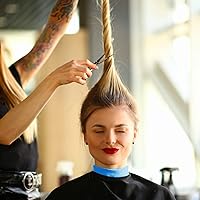 Vista 4 de 270 tiras elásticas de papel para el cuello, bandas para el cuello para cortar el cabello, suministros de peluquería para salón y tienda, 2.5 x 11