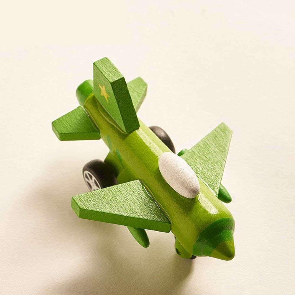 Statue combattant bois vert : petite figurine décorative de bureau et objet d'art maison