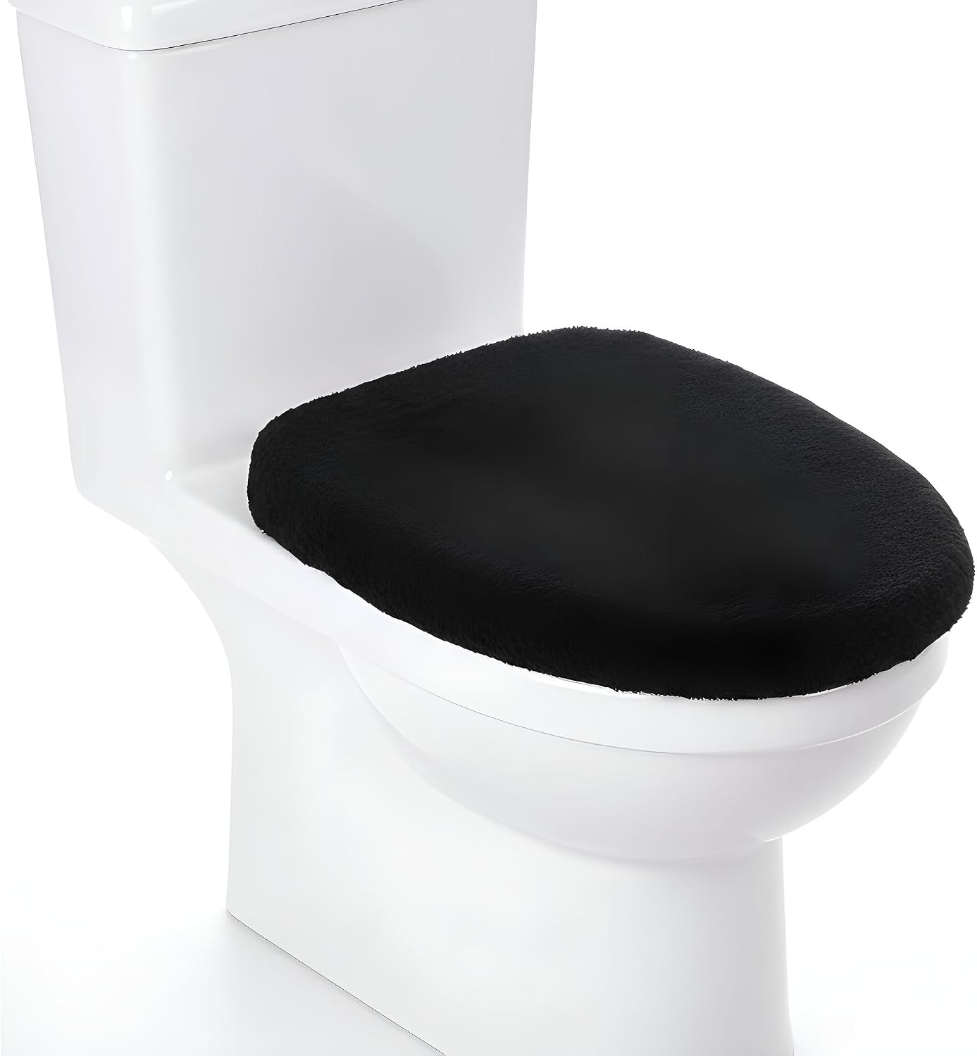 Black Cover Cover Washable Black Elastic Adjustable Lid Protector Cover for Most Size Bathroom Accessories Decoration Home