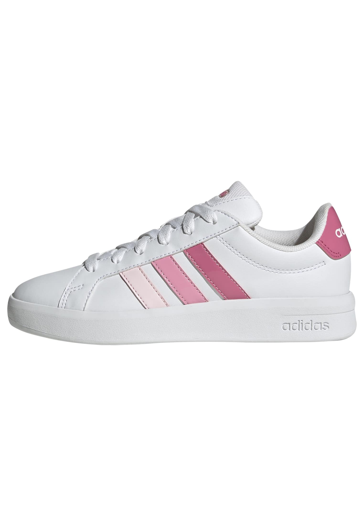 adidas Unisex Kinder Grand Court 3.0 Shoes JUNIOR, FTWR White/pink Fusion/Bliss pink, 36 EU