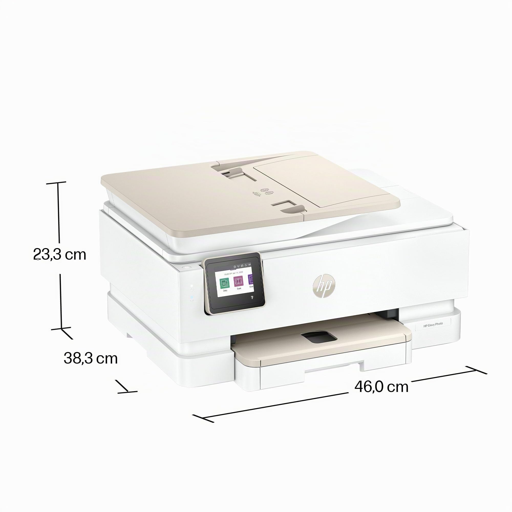 HP Envy Photo 7930 Multifunktionsdrucker, Tintenstrahldrucker, 6 Monate gratis drucken Instant Ink inklusive, Drucken, Scannen, Kopieren, Fotodruck, ADF, DIN A4, WiFi, USB