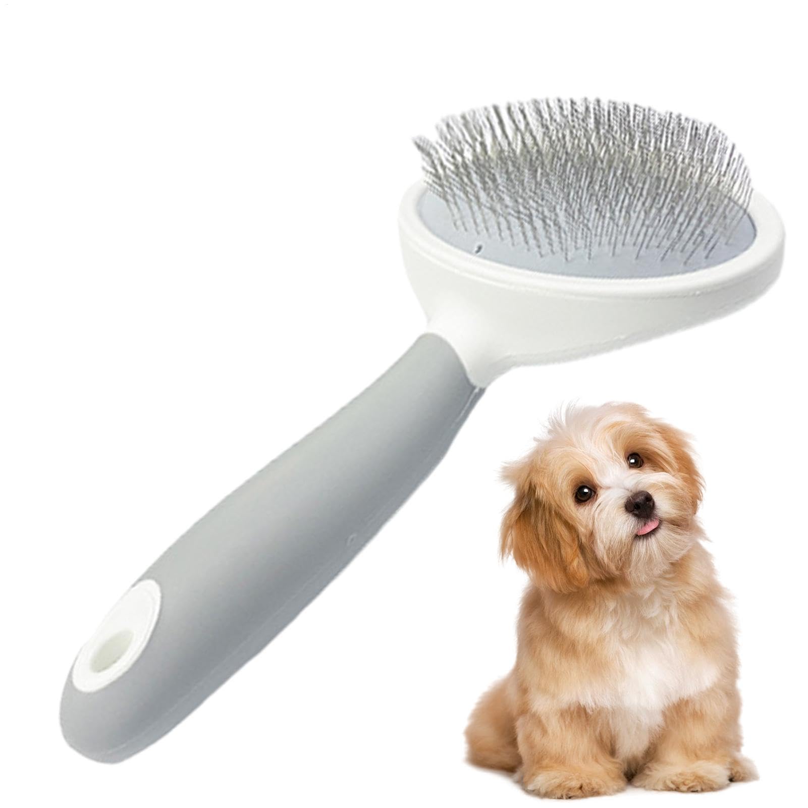 Cepillo para gatos,Cepillo para gatos Cepillo de aseo para mascotas para | Cepillo para quitar pelo de gato, para un cuidado suave y calmante, cepillo suave para gatos y perros