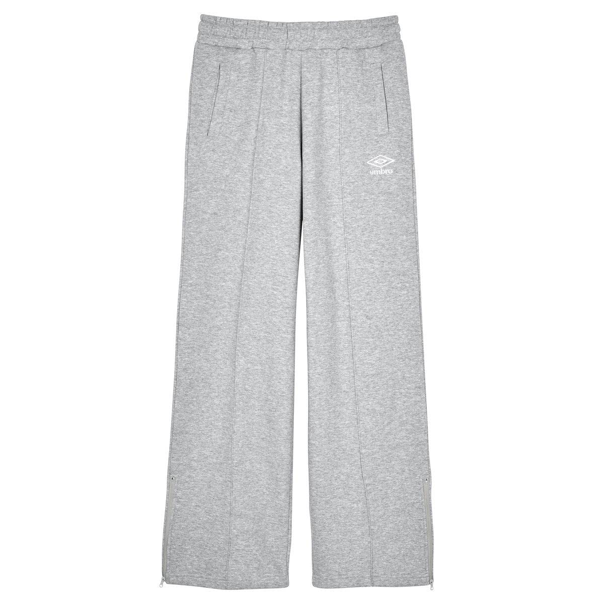 Umbro Womens/Ladies Core Straight Leg Jogging Bottoms (S) (Grey Marl/White)