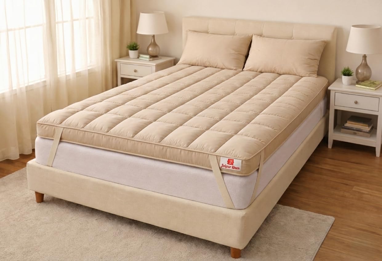 4000 GSM Extra Thick Mattress Topper 72 inch × 84 inch | Ultra Plush Soft Bed Topper for Comfort & Back Support | Breathable, Hypoallergenic, Hotel-Quality Cushioning-image-21