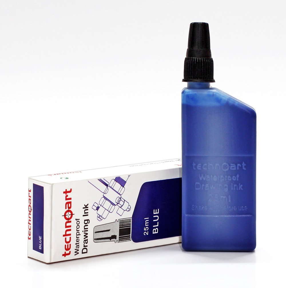 Isomars Technoart Technical Drawing Pen Ink-Blue