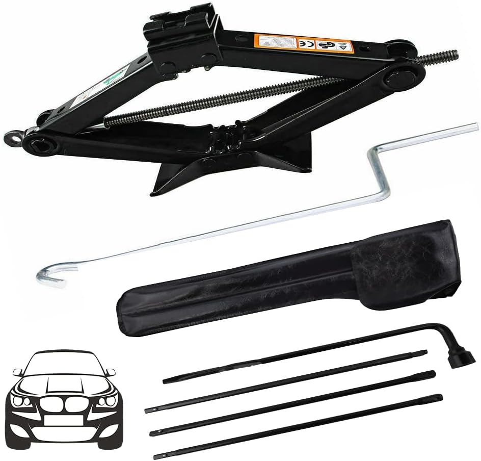 Car Jack Kit Scissor Jack for Car Spare Tire Tool Kit Fit