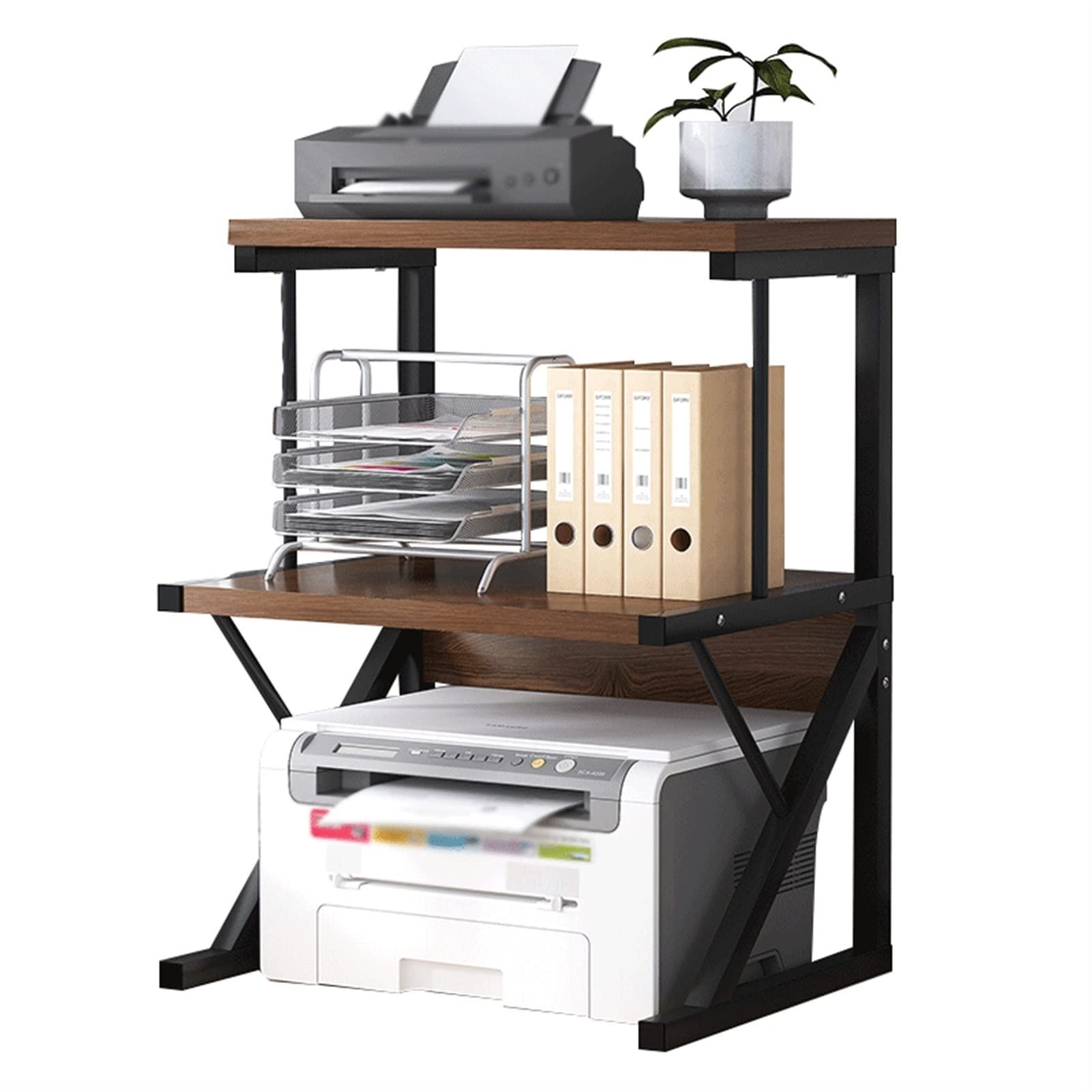 UNNS Stand di Stampa per Ufficio Supporto for Stampante Forniture for Ufficio Scaffale for riporre i File Scaffale for stampanti Desktop Multifunzionale for impieghi gravosi Staffa Scanner Fax