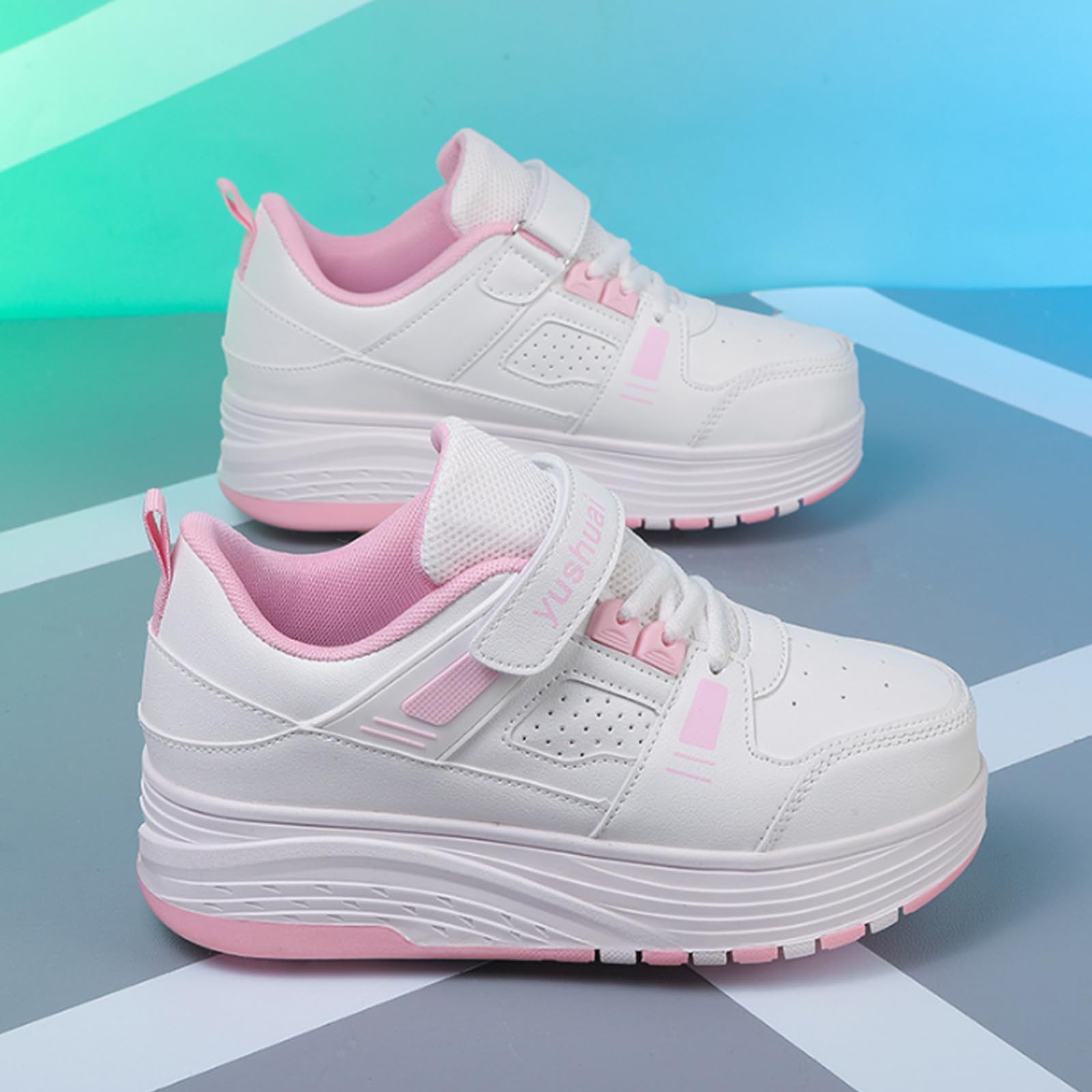 Chaussures Enfant avec roulettes,Basket Roller Fille,Chaussures a roulettes Retractable,Baskets avec Roues rétractables,Confortable et résistant à l'usure,pour Les débutants en Sports