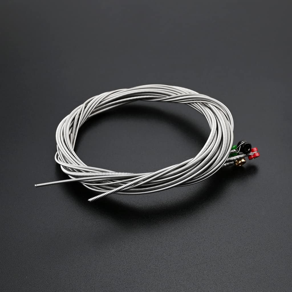 Jeu Cordes Basse Medium Cordes Guitare Basse 5 Cordes Alnicov - Acier Inoxydable - Calibre 45-125 Medium - Extrémités Colorées Jeu Cordes Basse Son équilibré