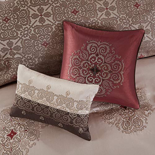 Image of Madison Park Essentials Queen Comforter Set, 24 Piece Room in a Bag Red