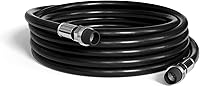 THE CIMPLE CO RG6 Coaxial Cable 25FT Black - Weatherproof Dual Shield for TV, Internet, Satellite, Antenna - Indoor/Outdoor Low-Loss 75 Ohm