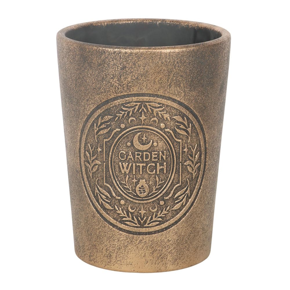 Something Different Wholesale Bronze Garden Witch Effect Terracotta Plant Pot | Rustic Design | 16.5X12.5x12.5 Cm