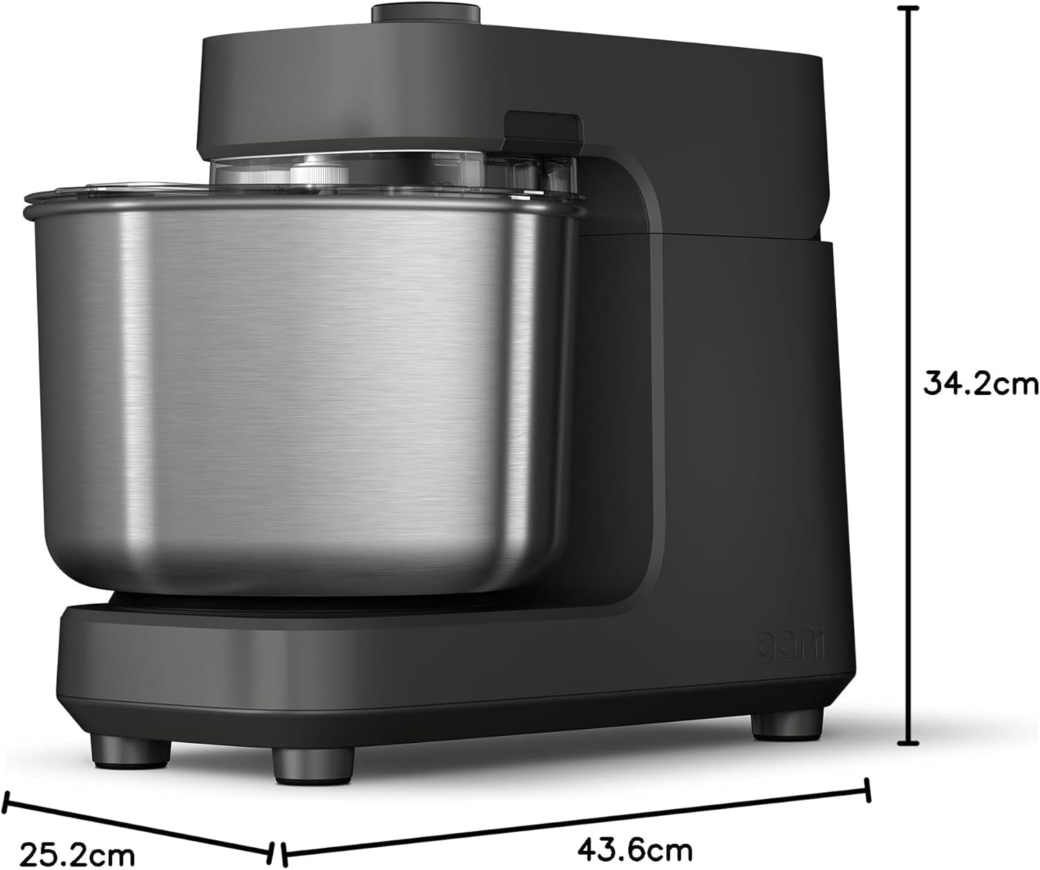 Ooni - Halo Pro - Impastatrice a Spirale Professionale da 7 L in Alluminio Pressofuso con 58 Velocità, 220V, 750W - Ideale per Impasti di Pane e Pizza - Grigio Antracite