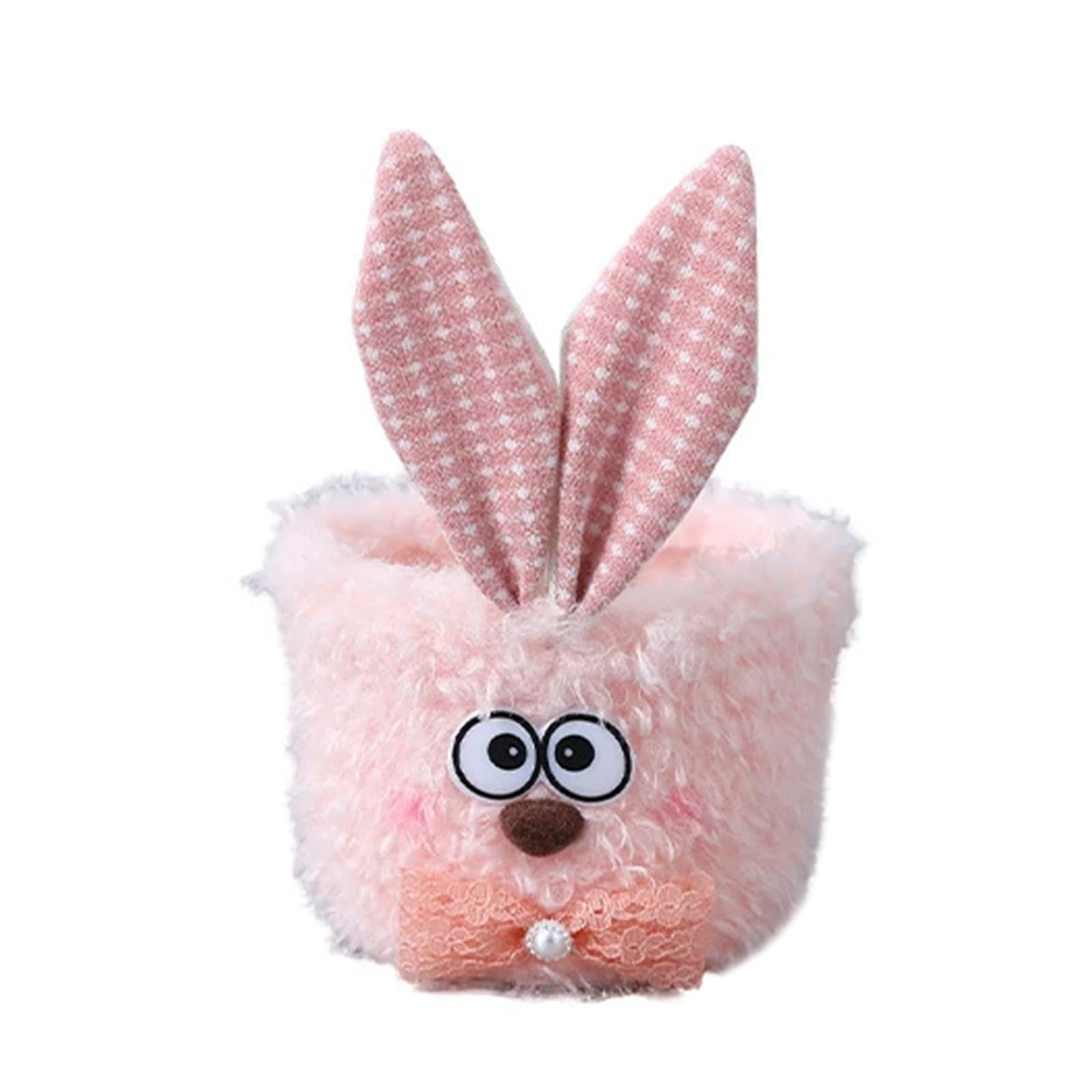 Jazuaiao Empty Easters Eggs Baskets Plush Candy Flower Party Decorations Bunnies Basket