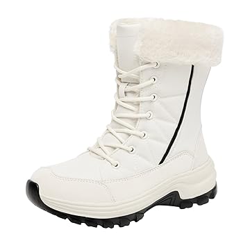 Botas de neve femininas modernas de inverno à prova d'água com cadarço para manter quente botas de neve confortáveis botas femininas de inverno caminhadas de inverno