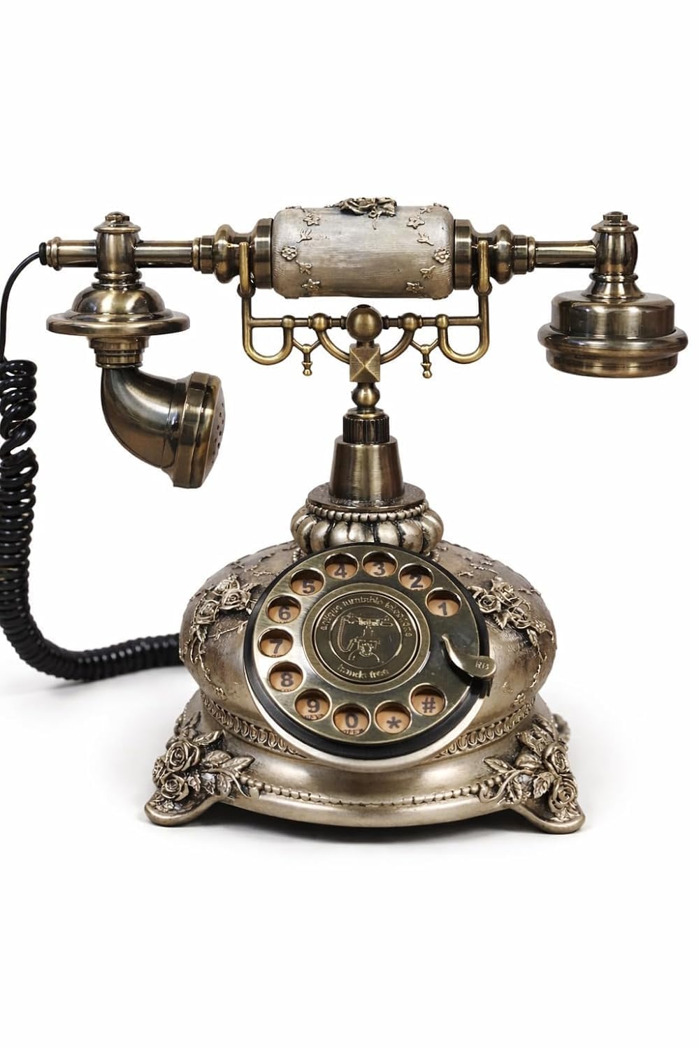 Audio Guest Book Phone, Vintage Audio Wedding Phone, Retro Audio Telephone Recording Customized Voice Message for Your Wedding Party, Bronze.-image-7