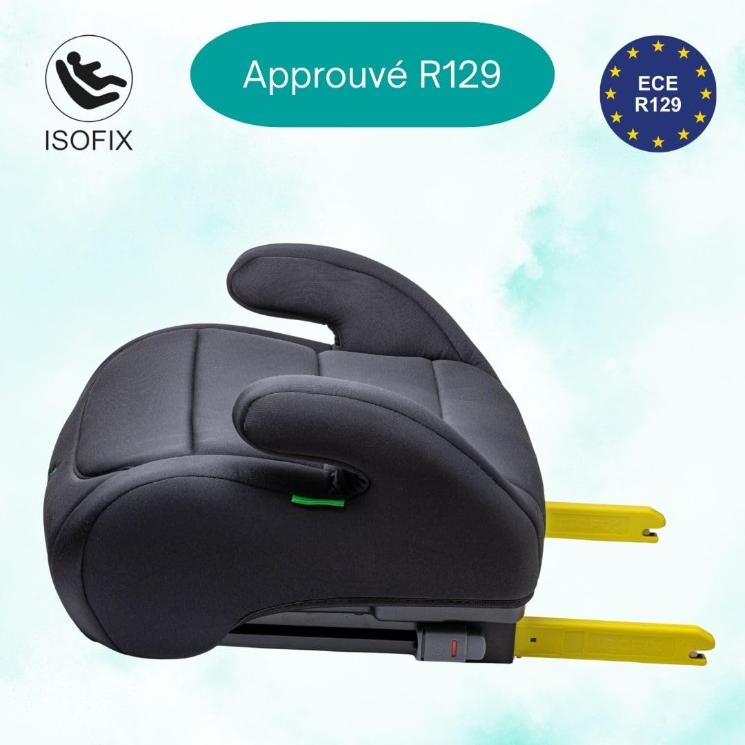 Urban Kanga Wombat Go Rehausseur ISOFIX 125-150 cm i-Size R129 | Sans dossier, rembourré, avec guide de ceinture