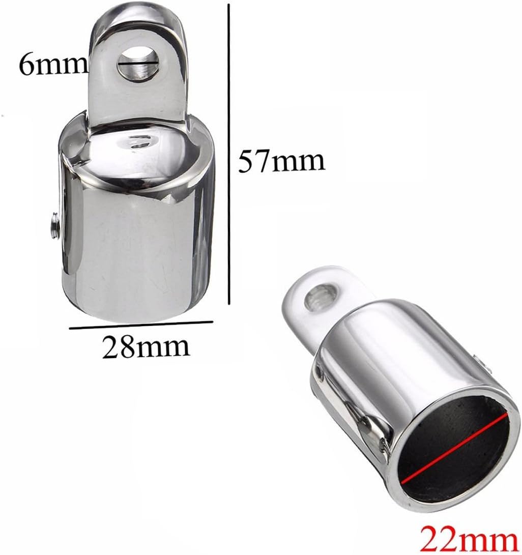 16Pcs 4 Bow 7/8" Bimini Top Boat Stainless Steel Fittings Marine Hardware Set