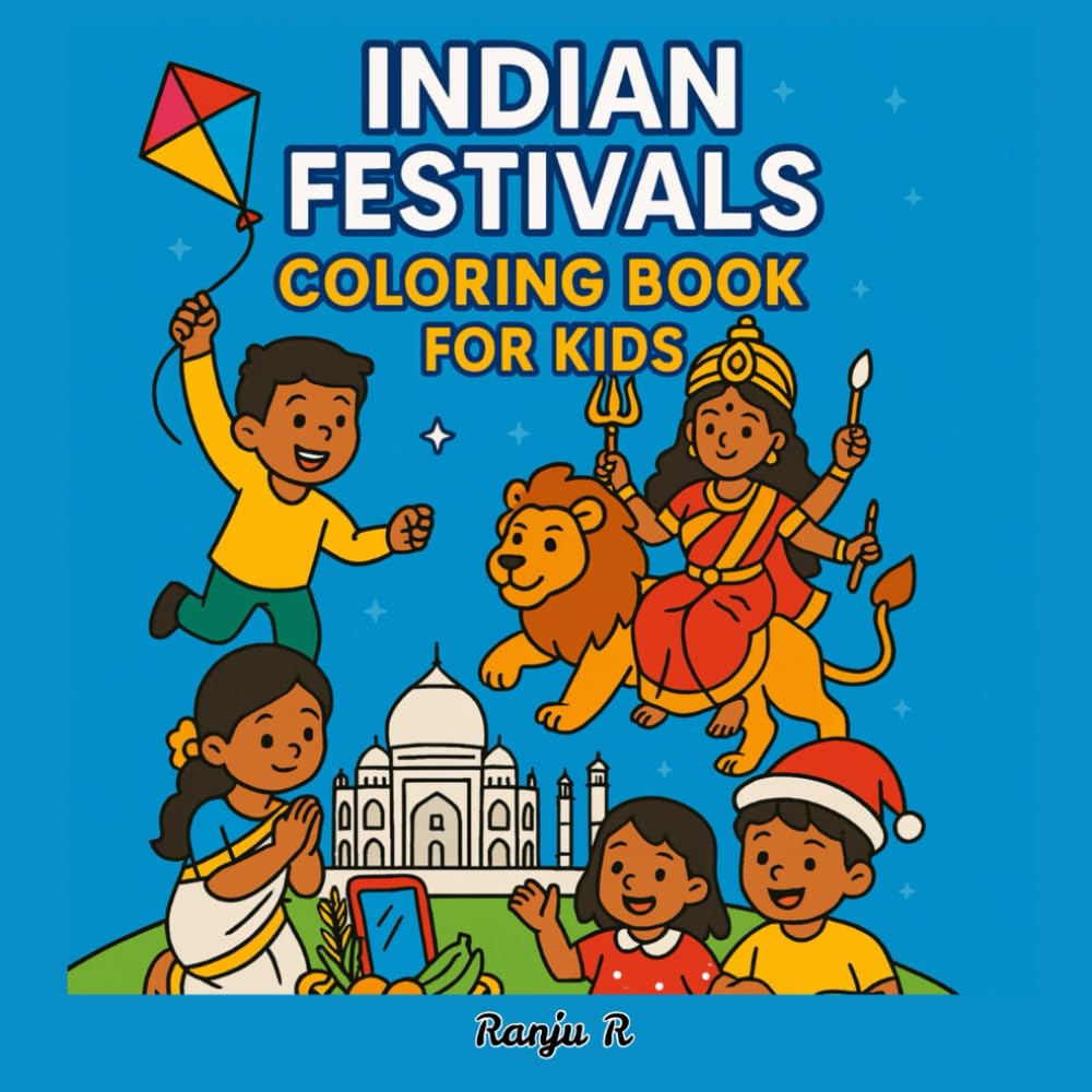 Indian Festivals: Coloring Book for Kids