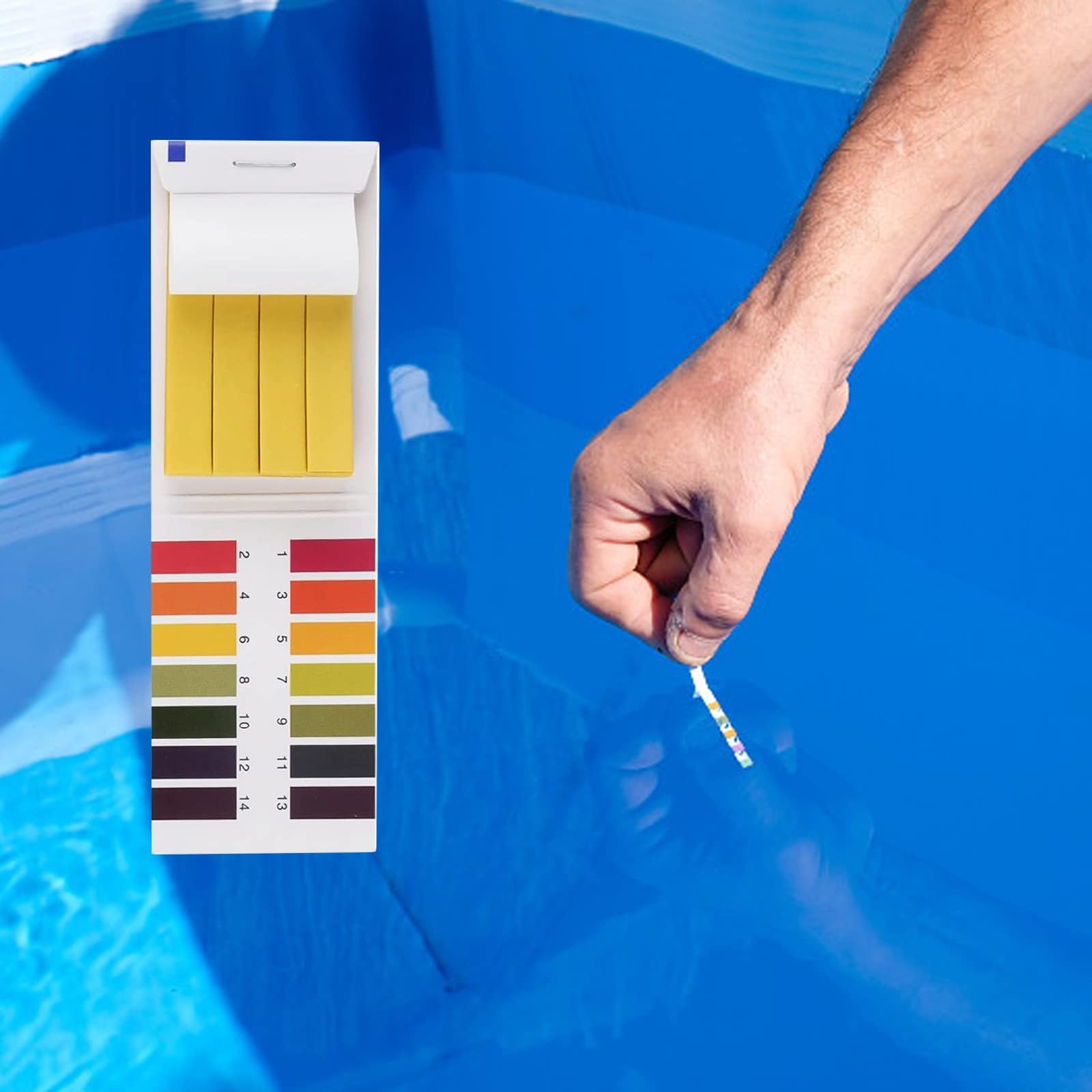 Skarpetki do basenu 20 sztuk Skimmer Skimmer Basen z paskami testowymi PH, siatka Skimmer, odstraszacz do basenu na zewnątrz, basen do basenu basenowego