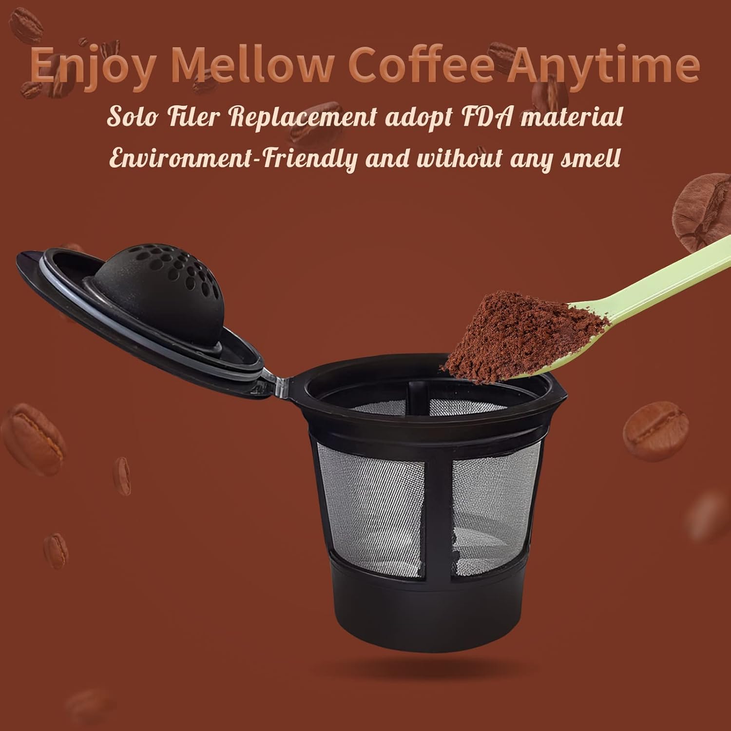 Cialde caffè riutilizzabili, filtro caffè riutilizzabile colorato