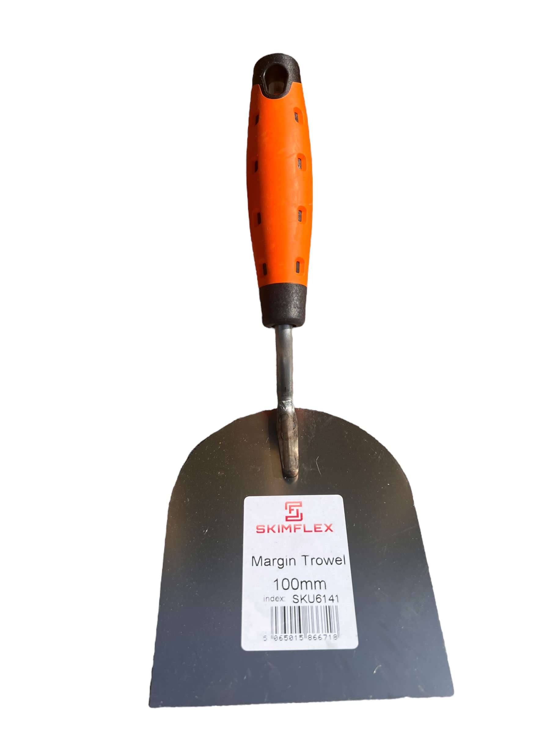 Skimflex Professional Stainless Steel Margin Stucco Trowel - Comfortable Grip, Versatile, Durable, And Compact - Perfect For Drywall, Render, Grout & More, 100Mm 4"