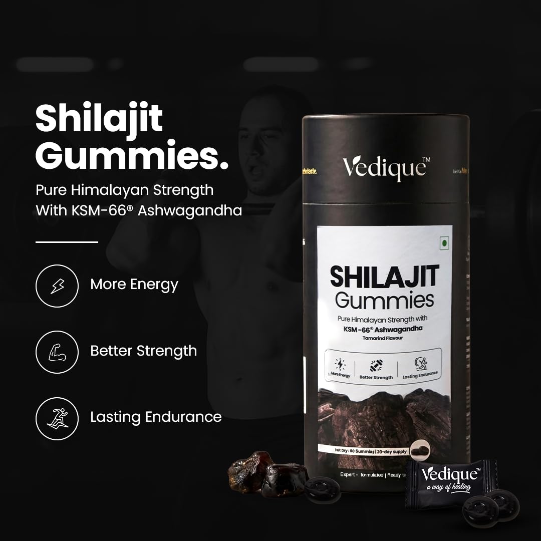 Shilajit Gummies, Tamarind Flavour, 60 Gummies, Pack of 2 — Amazon image 2