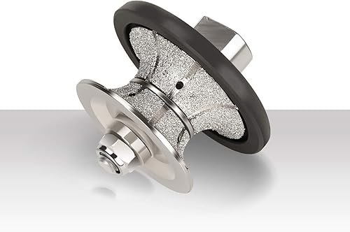 Rueda de perfil de broca de enrutador de diamante de 3/4 pulgadas y 1 1/4 pulgadas de punta redondeada completa para granito, mármol, hormigón,