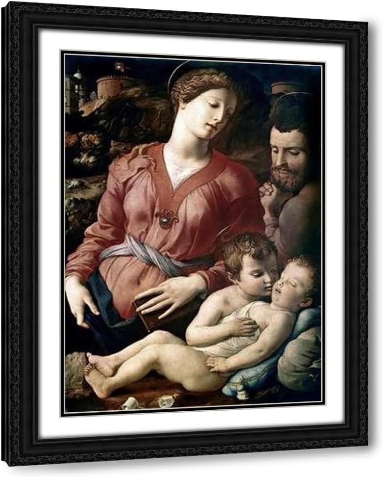 ArtDirect The Family Custom Framed Art Print Giclee Print or Canvas Options with Various Sizes and Customization by Bronzino, Agnolo