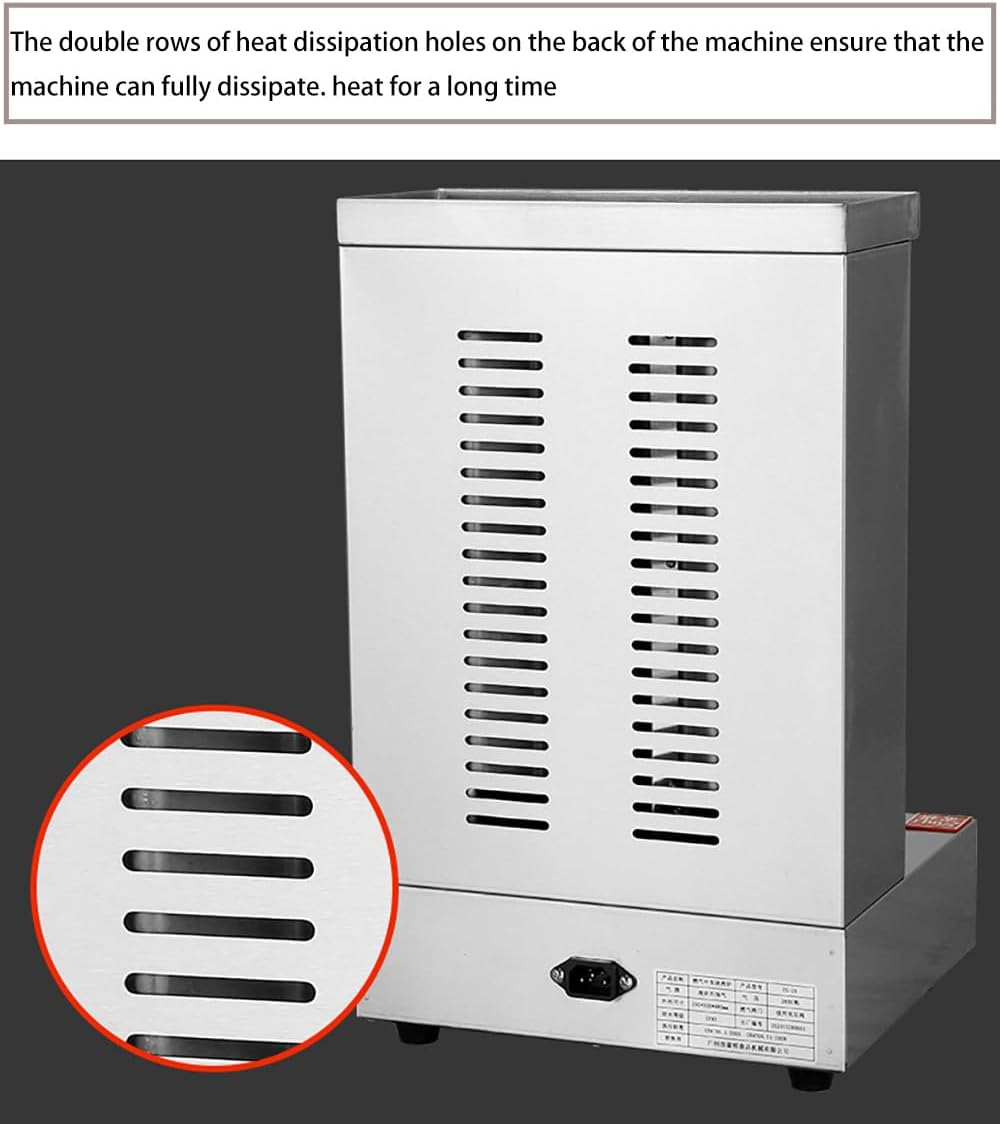 LPG Shawarma Doner Kebab Machine Gas Vertical Broiler Kebab Gyro Grill Machine with 2 Burner