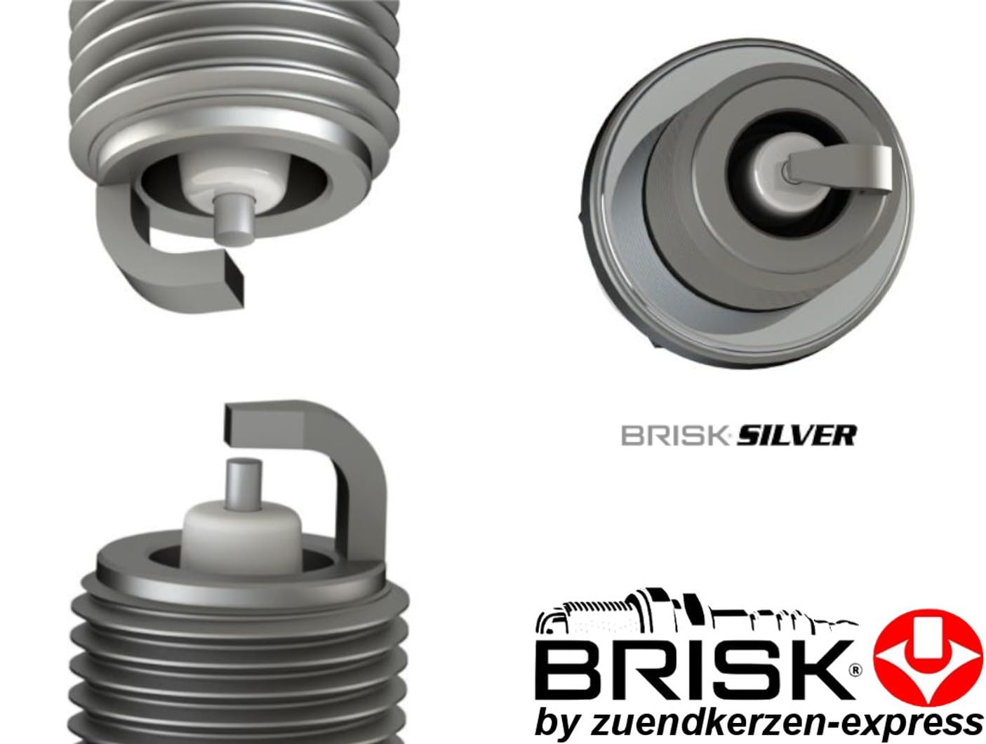 BRISK Silver ER15YS-9 1578 Candele d'accensione Benzina GPL Metano, set di 6