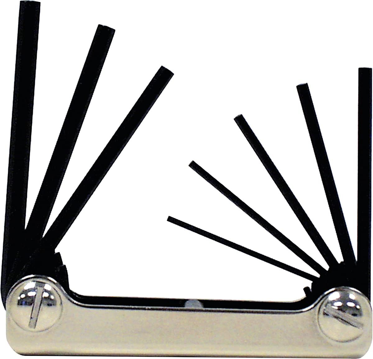 Eklind REK21159 21159 Classic Steel Handle Fold-up Hex Key Allen wrench-5pc Set Metric MM Sizes 4-10