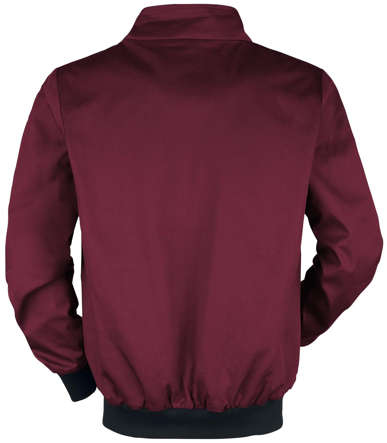 RED by EMP Uomo Giacca bomber rossa Bordeaux con colletto alto e fodera a quadretti