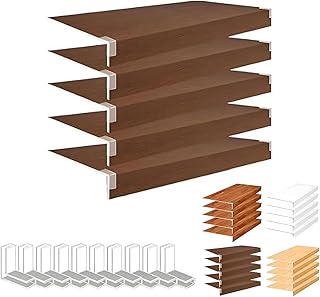 Closet Shelf Liner for Wire Shelving 34x12x2in PVC Wire Shelf Cover for Pantry,and Laundry Shelves,durably Removable Closet Decoration Rack Liners for Closet Kitchen Bathroom Walnut Color