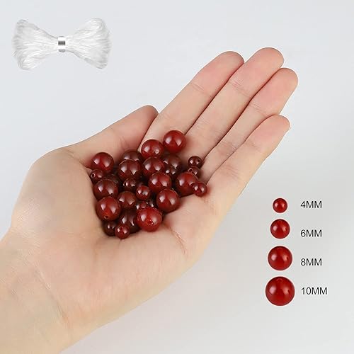 Miniatura 2 de 45 cuentas redondas de obsidiana arcoíris natural de 0.315 pulgadas (0.315 in), cuentas sueltas para fabricación de joyas con cordón elástico de