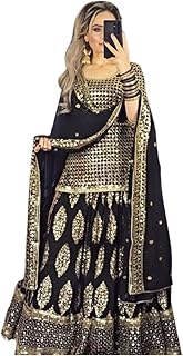 SHAFNUFAB Womens Net Stitched anarkali gown for women Ladies use anarkali gown for women wedding For Emboirdery anarkali g...