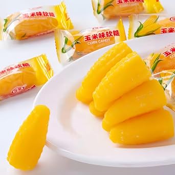 Sweet flavored soft candys or jelly candyss bulk candy natural corn 500g Delicious desserts Suitable for parties