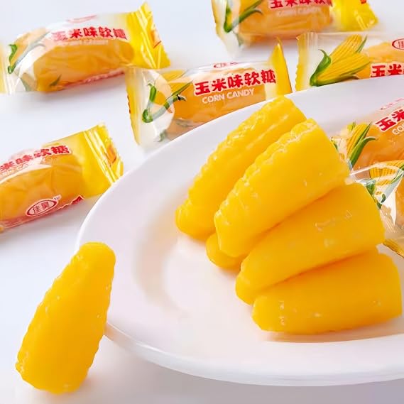 Sweet flavored soft candys or jelly candyss bulk candy natural corn 500g Delicious desserts Suitable for parties