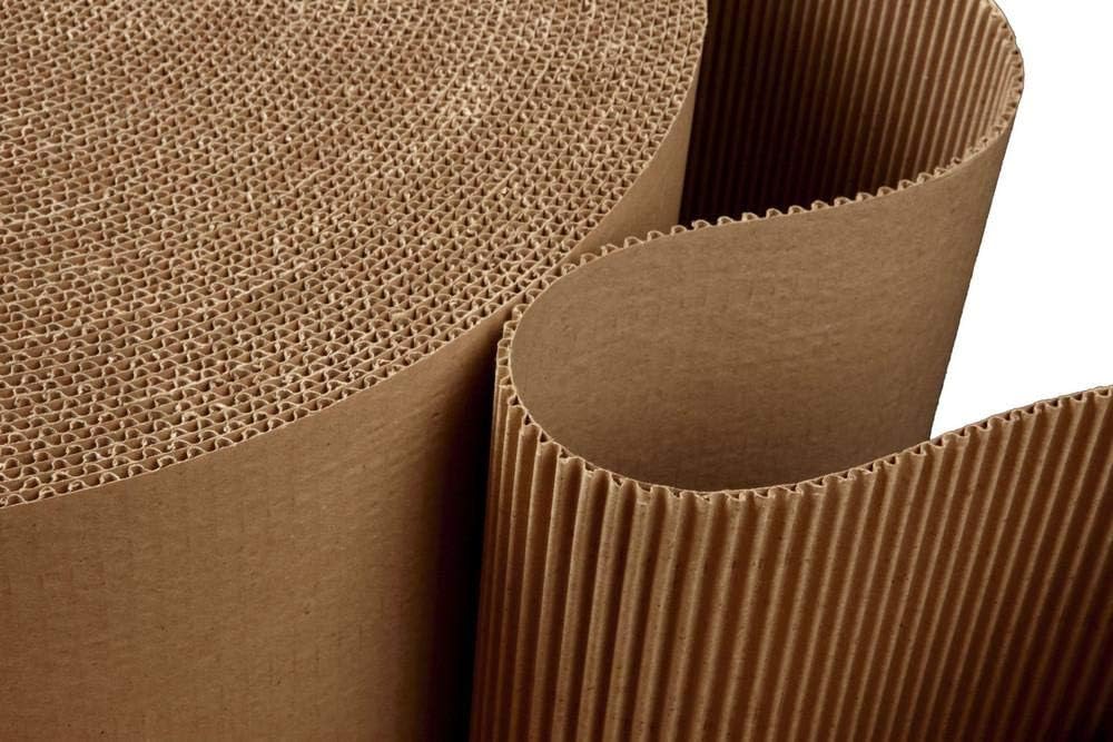 MARC Brown packing Cardboard Roll, Corrugated roll 10Mtr X 25 inchs 140 GSM