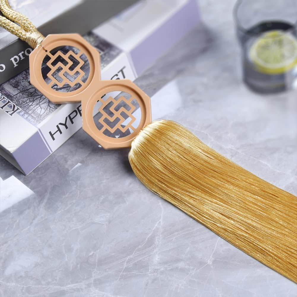 Set of 2 Creative Curtain Rope Tiebacks with Tassels, Curtain Buckle Tieback Simple Curtain Holdbacks Curtain Accessories Drape Tiebacks Rope (Royal Blue)