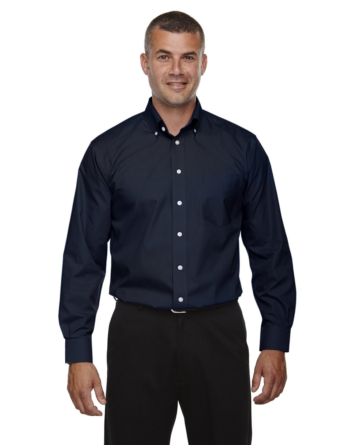 Devon & Jones Men's Crown Woven Collection™ Solid Broadcloth 2XL NAVY